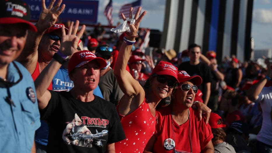 President Donald Trump was holding his first campaign rally since his coronavirus diagnosis.