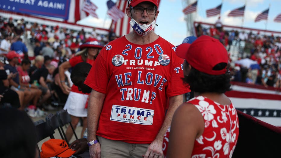 President Donald Trump was holding his first campaign rally since his coronavirus diagnosis.