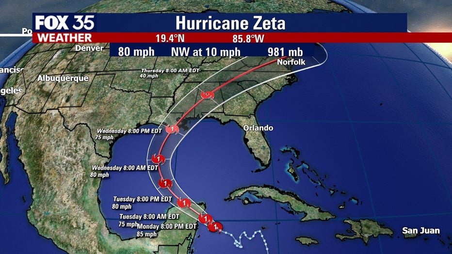 zeta hurricane track