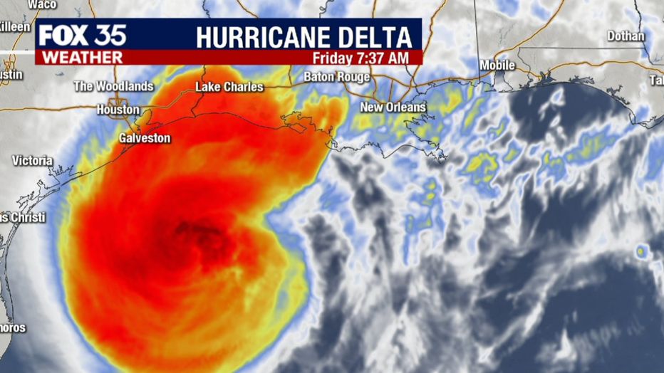 Hurricane Delta expected to hit Louisiana coast as Category 2 storm on Friday