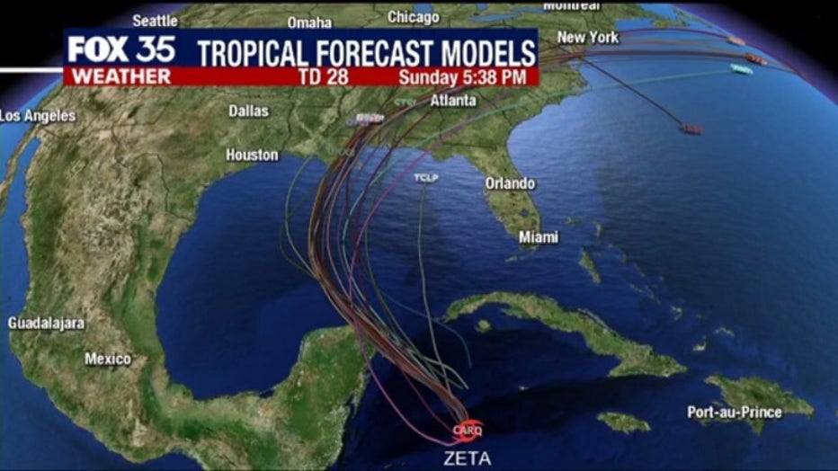 Tropical Storm Zeta forms, expected to strengthen into ...