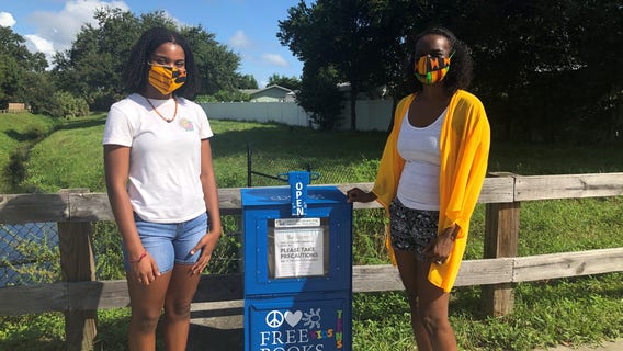 Fern Park mom, daughter create 'Free Little Library' to encourage reading during pandemic