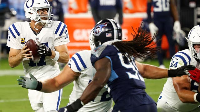 Colts grab tiebreaker in AFC South by beating Titans 34-17