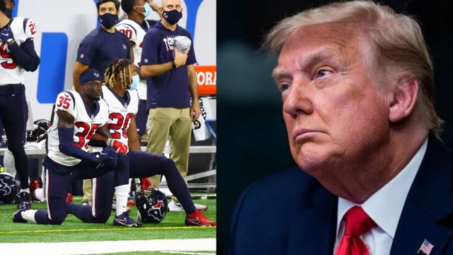Trump gives two-word response in reaction to NFL players kneeling before Thanksgiving Day game