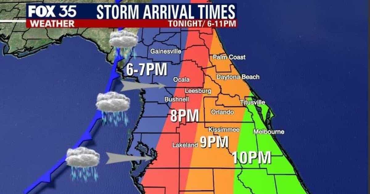 TIMELINE: Christmas Eve storms expected for Central Florida | FOX 35 ...