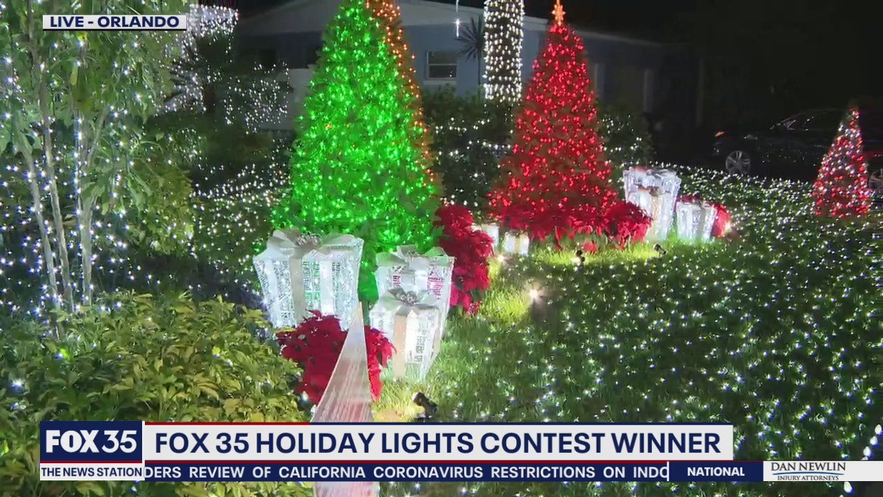 FOX 35 Holiday Lights Clemwood Street in Orlando