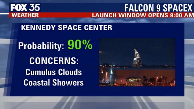 Will weather cooperate for Saturday's SpaceX launch?