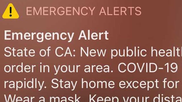 California uses text alert to ask millions of residents to stay home
