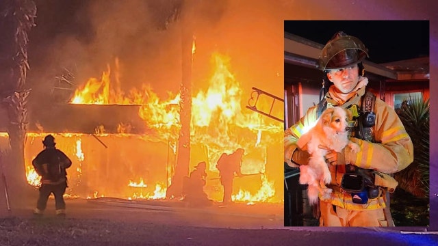 PHOTOS: Marion Co. firefighters save woman, dogs from hotel fire