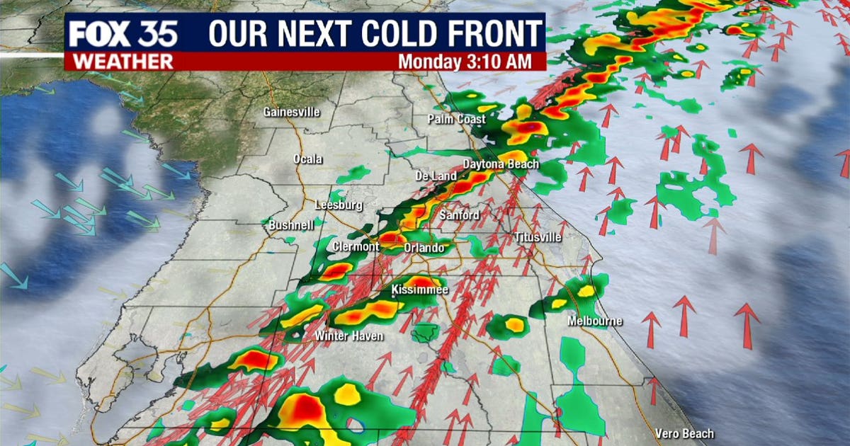 Next cold front incoming, will drop temperatures into the 30s | FOX 35 ...