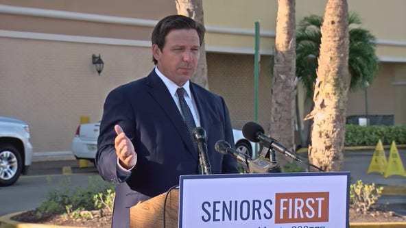 Gov. DeSantis assures seniors they’ll get 2nd doses of vaccine