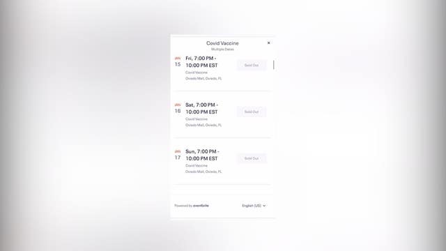 Eventbrite : 'Fake' Seminole County vaccine event listed on platform is result of user error