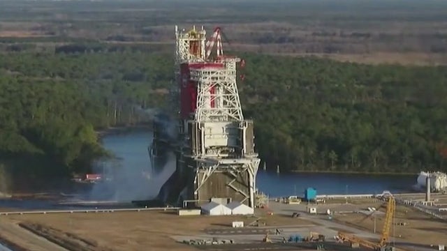 Hot fire test for NASA's Artemis mission halted due to main engine shut down