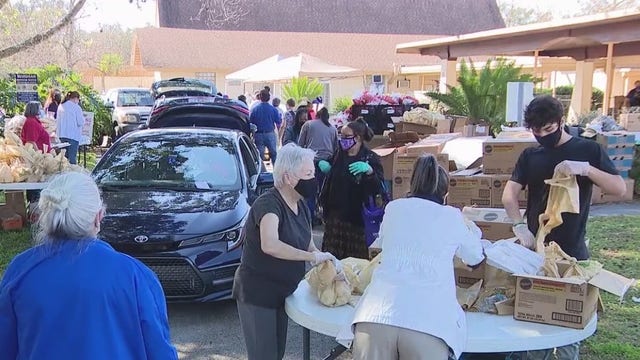 Food drive-up event serves 500 families impacted by pandemic