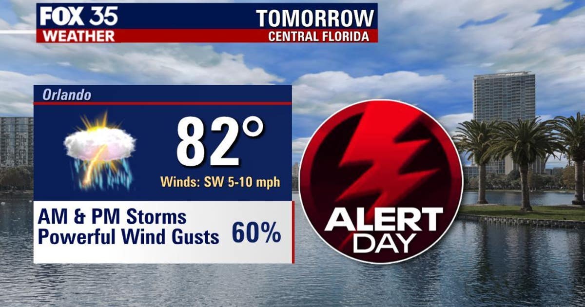 FOX 35 Weather Alert Day: Slight risk for severe storms across East ...