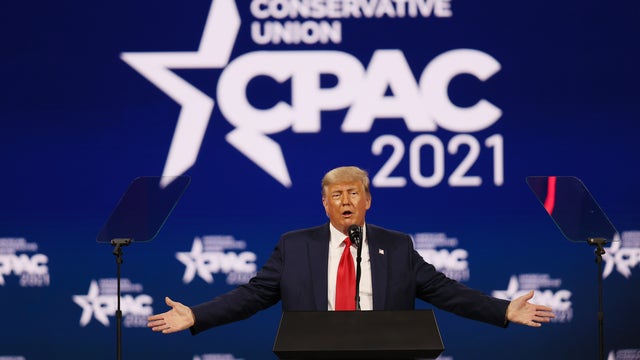 Trump declares he won't start a new party at CPAC, says speculation otherwise was 'fake news'