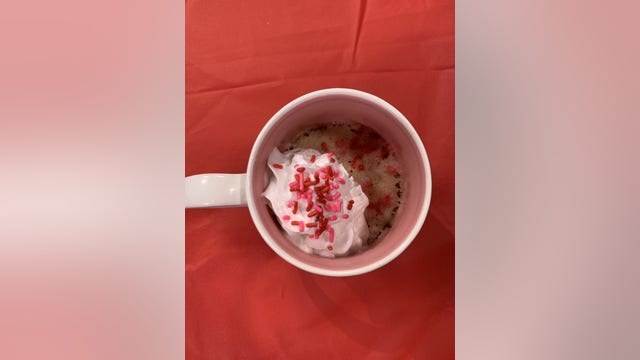 Allison's Valentine's Day Mug Cake