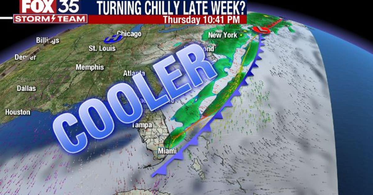 Strong cold front expected to move into Central Florida this week | FOX ...