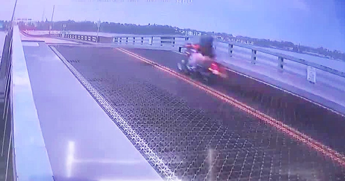 Video appears to show biker jumping over rising drawbridge in Daytona ...