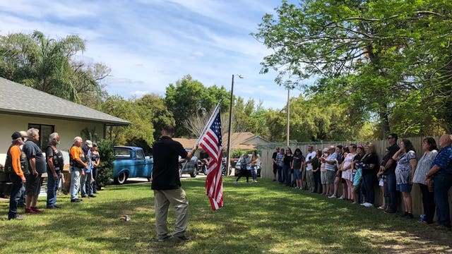 Longwood widow grateful to veterans she never met for helping to honor her late husband