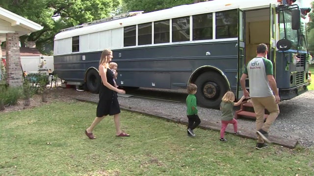 Seminole Heights family trades corporate world to live 'off the grid’ in refurbished school bus