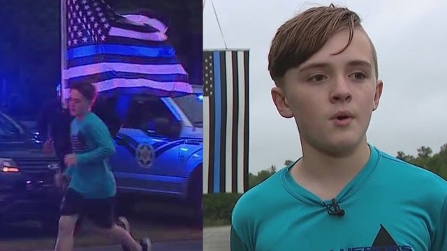 'Running for Heroes': Boy honors fallen Orlando Officer Kevin Valencia