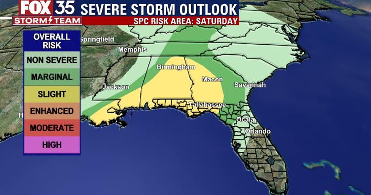Strong storms possible across Central Florida this weekend | FOX 35 Orlando