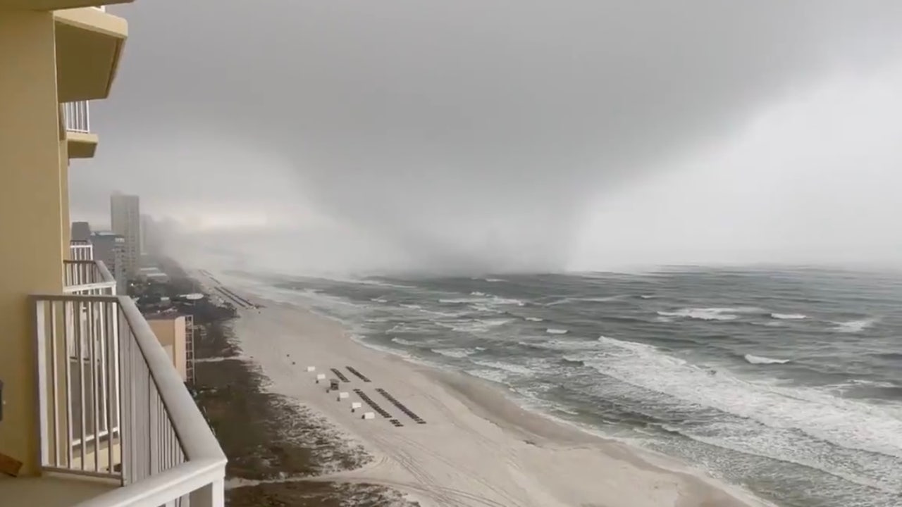 WATCH Possible tornado spins ashore in Panama City Beach