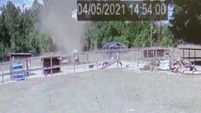 VIDEO: Apopka dust devil rips shingles off roof, tosses goat pen in air