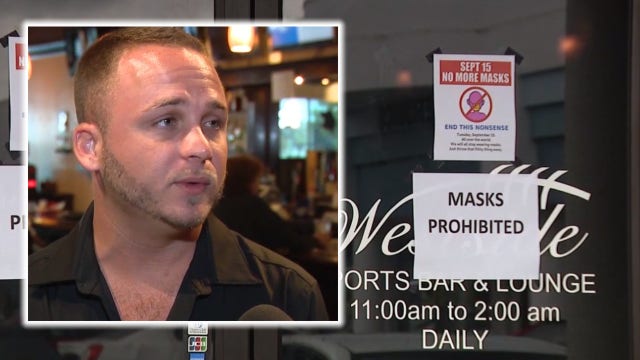Bar owner who banned masks accused of hosting male revue