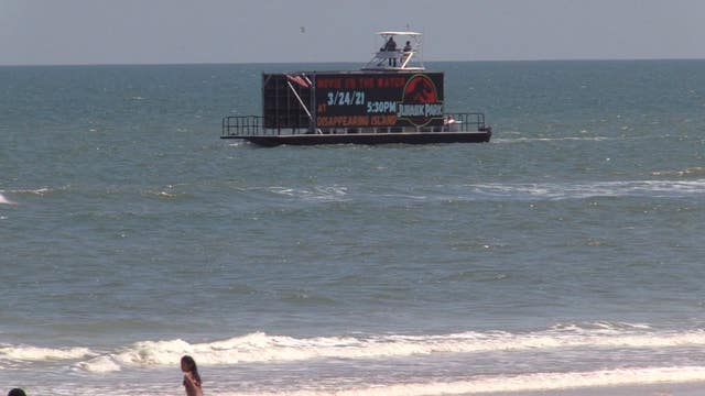 Floating display causes stir as it gets go-ahead to cruise along Volusia coast