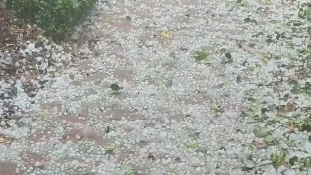 Hail surprises residents in Central Florida
