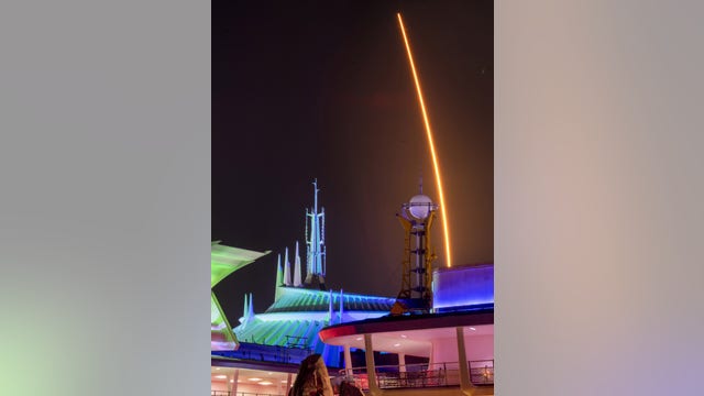 Walt Disney World shows off images of SpaceX crewed launch