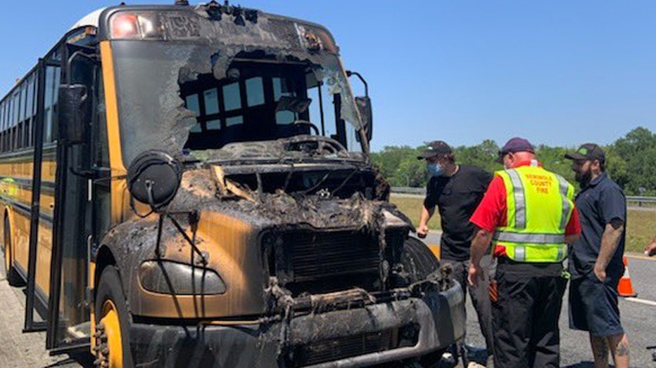 school bus fire florida