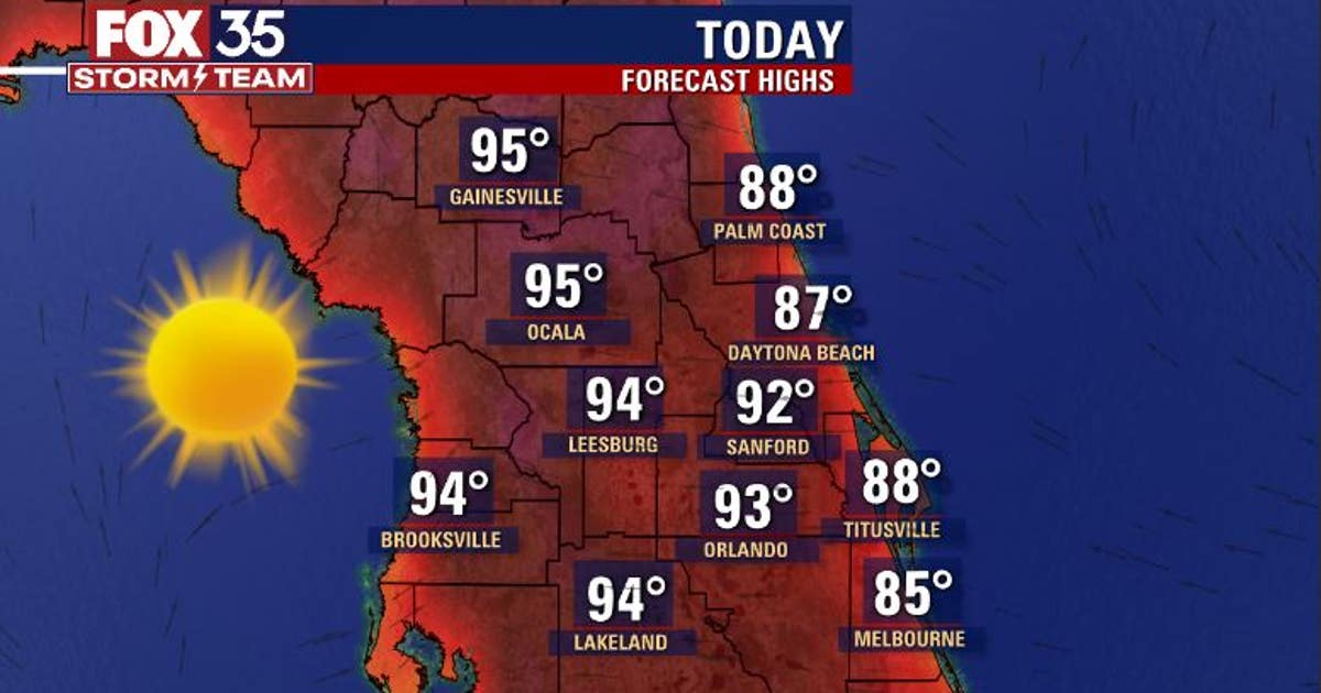 Steamy temperatures continue with rain likely this weekend | FOX 35 Orlando