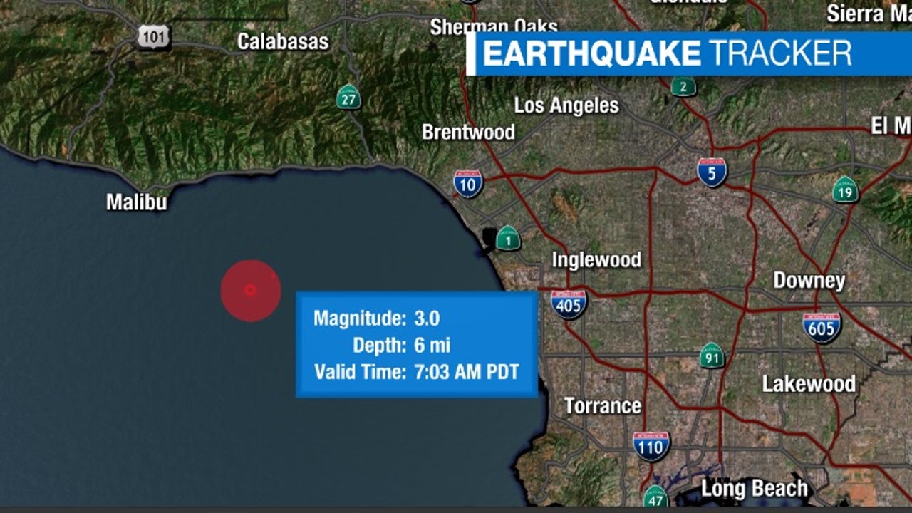 3.0magnitude quake strikes off Malibu coast
