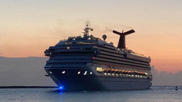 Carnival Liberty arrives at Port Canaveral for crew members to be vaccinated