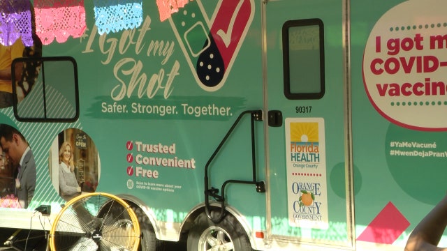 COVID-19 Vaccine: Doses distributed at Lake Eola in Orlando