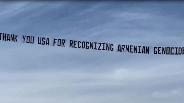 LA woman rents plane to say 'thank you' to President Biden for recognizing the Armenian Genocide