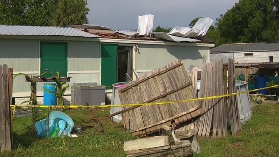 Central Florida homes damaged after Sunday storms bring heavy rain, strong winds