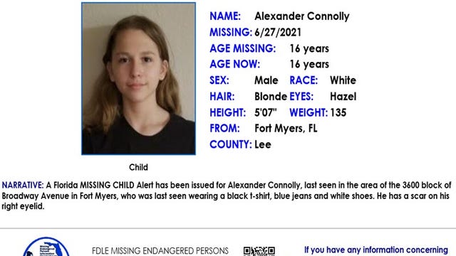 Missing Child Alert issued for 16-year-old from Fort Myers