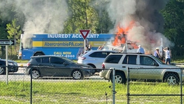 FHP: 1 dead after bus, utility truck crash on International Speedway BLVD