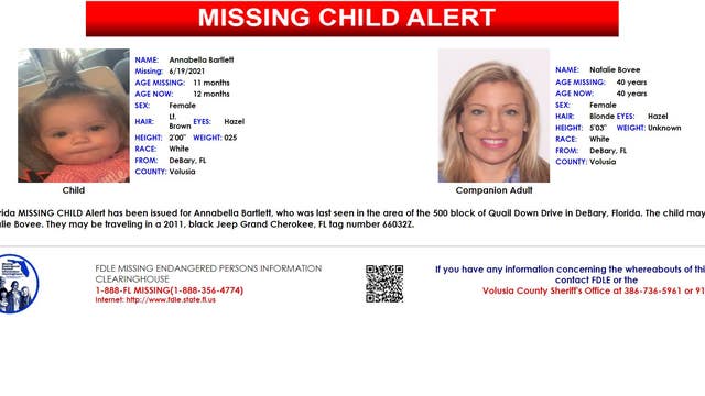 Missing DeBary 1-year-old found safe after mom surrenders child in Illinois