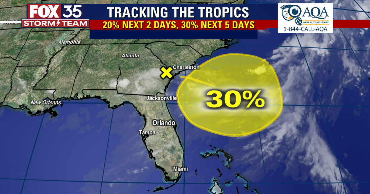FOX 35 Storm Team watching area off Florida coast for possible tropical ...