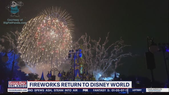 Fireworks return to Disney World