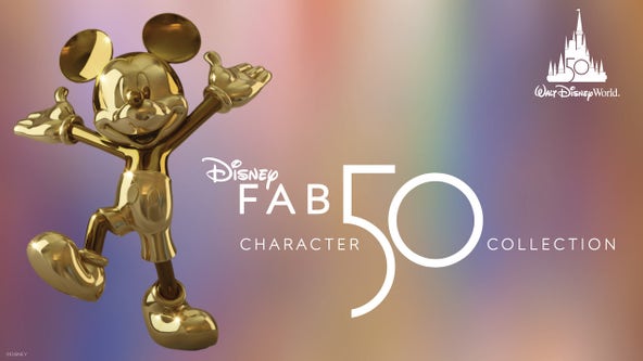 Disney World reveals first of 'Fab 50' statues for 50th anniversary