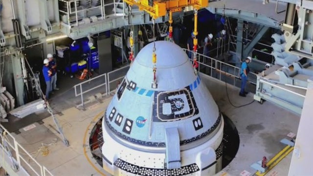 Boeing's Starliner capsule attached to Atlas V rocket as launch nears
