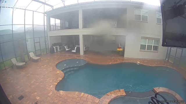 Ring camera catches storm that prompted tornado warning in Orlando