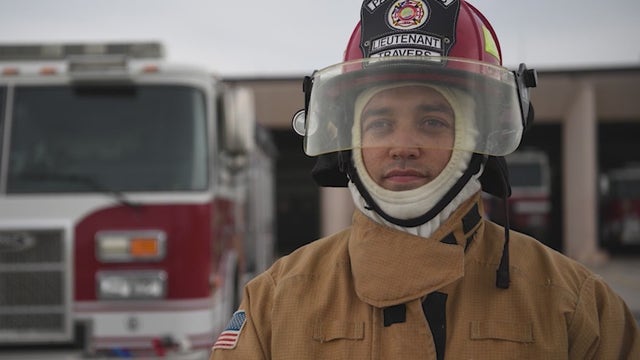 Air Force firefighter saves family and their horse from burning truck