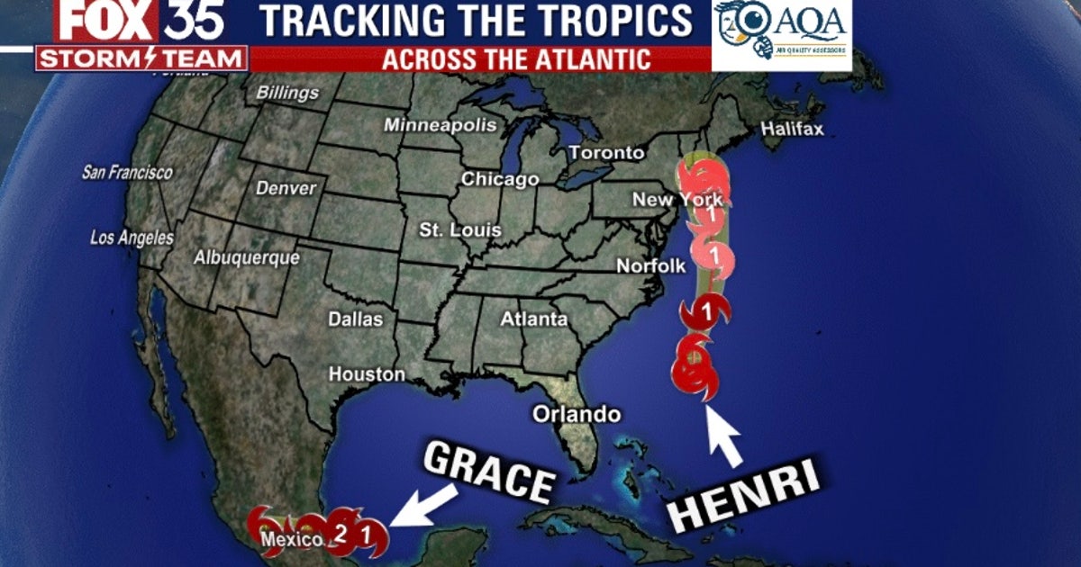NHC: Grace to make landfall Saturday; Henri close to hurricane strength ...